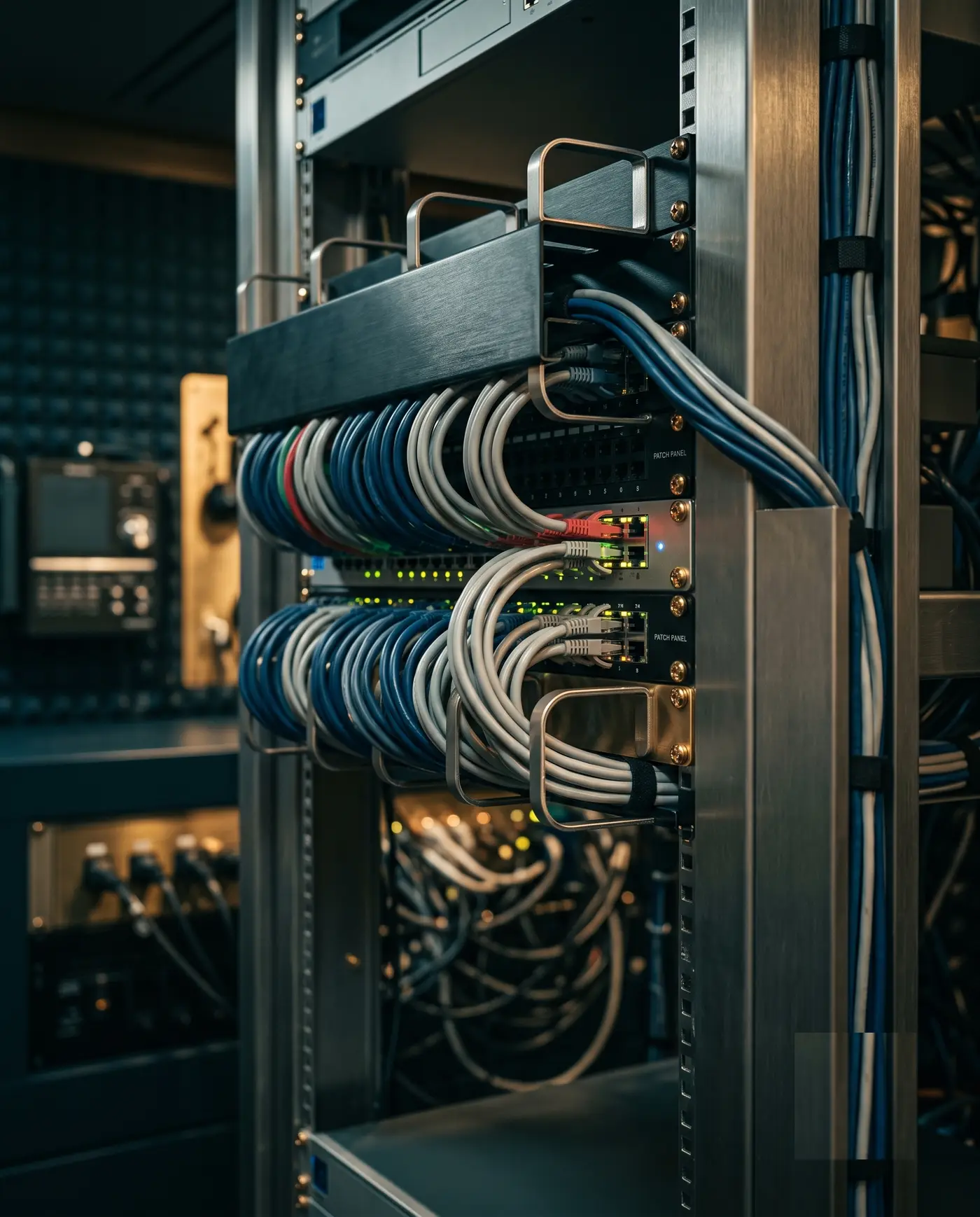 Network and server equipment installed aboard a yacht